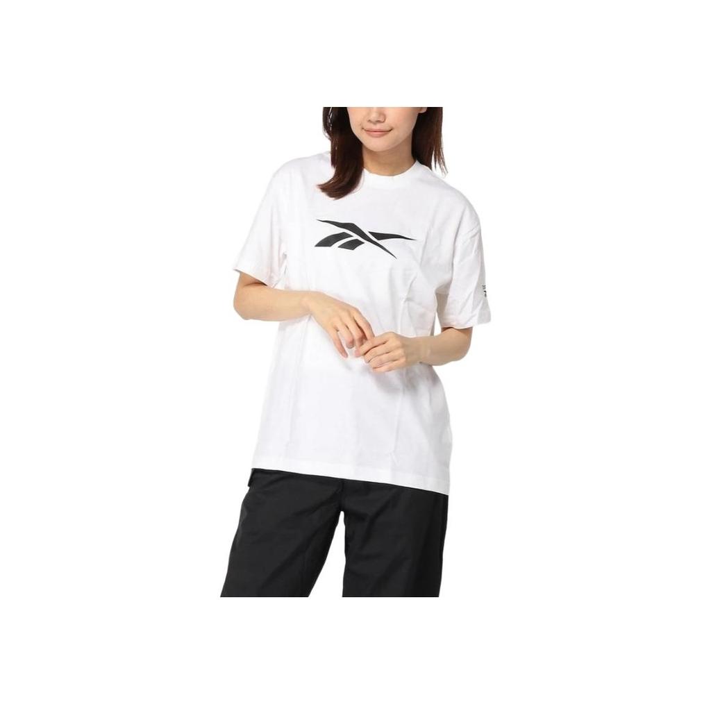 Reebok Classic Logo Minimalist Sports Casual Versatile Short Sleeve T-Shirt Women tops White GV5522