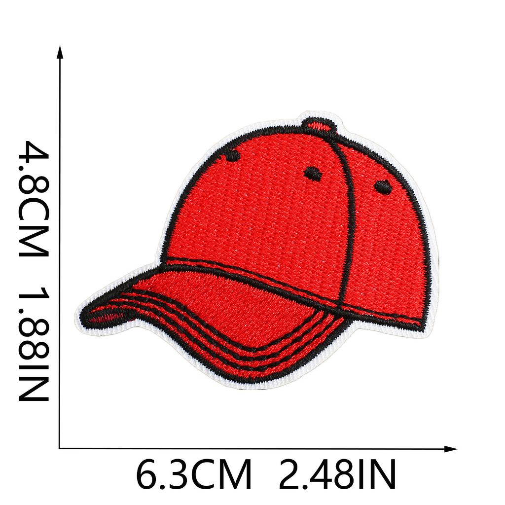 Wind Chime Embroidery Cloth Sticker Cute Bulldog Bag Decorative Patch Sticker Art Embroidery Label Red Lip Stamp Sticker