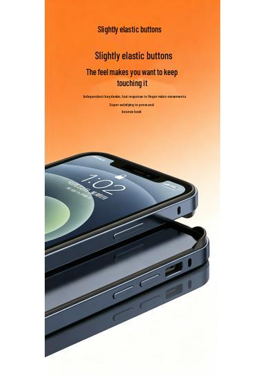 iPhone 16 Pro Max Metal Frame Anti-Drop TPU Aluminum Protective Case