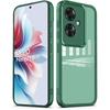 Silicone Case for Oppo Reno 11F 5G, with Camera Protection, Transparent/Green
