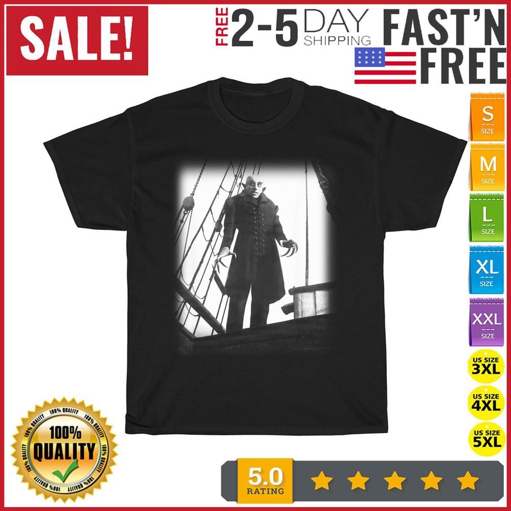 Nosferatu Vampire Classic Horror Black Vintage T Shirt Men Women Fashion NEW