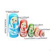 6 Matryoshka Dolls Collectible Craft Set for Home Decoration
