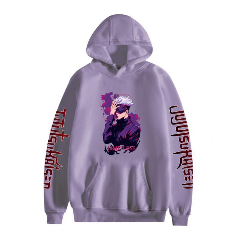 Jujutsu Kaisen Anime Hoodie Cartoon Print Loose Fit Sweatshirt Teens Couples