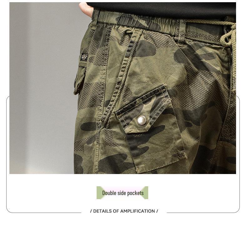 Men's Summer Camouflage Joggers: Versatile, Trendy, Loose-Fit Japanese Street Style Long Pants