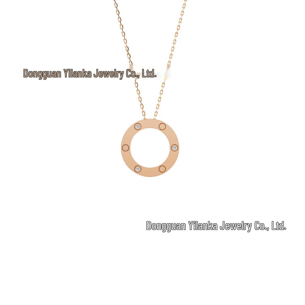 Ka's Classic Love Star Pendant Necklace - Light Luxury Titanium Steel