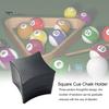 Easy-to-use Chalk Holder Magnetic Pool Cue 3 Sections Aluminum Alloy Portable Strong Square Snooker Box Carrier Case Billiard Accessories Tip