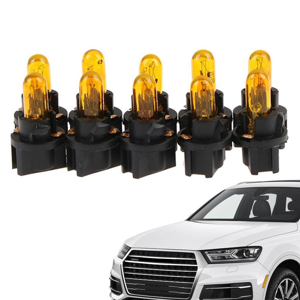 Car T5 Bulbs | 10 Pcs Car Interior Dash Board Socket LED Bulbs |