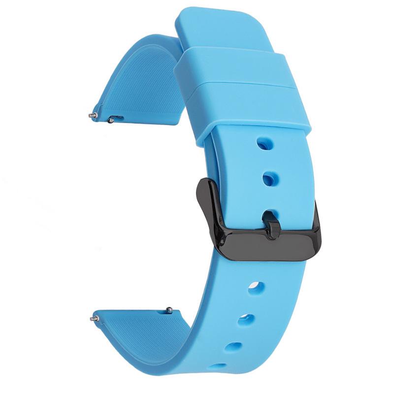 Samsung Huawei Silicone Waterproof Smartwatch Strap with Quick Release (14-24mm)