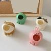 Cute Animal Pen Holder Mini Dinosaur Dolphin Shark Penguin Cat Dog Rabbit Shape Portable Resin Pencil Rest Organizer Stand