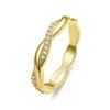 WOSTU Europäische 925er Sterling Silber Einfache Ringe Für Frauen Hochzeit Verlobung Herzringe Mit Zirkonia Originaler Damenschmuck