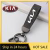 2026 Het Bilklistermärke Mockaläder Bilnyckelring Zinklegering Nyckelring Herrpresent För KIA Ceed Sportage Rio Proceed K5 Optima Sedona