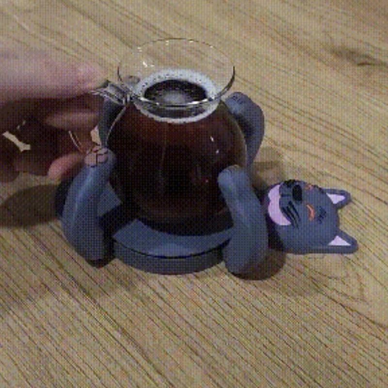 3D Print Funny Cat Coasters Creative Insulated Coaster Ornament Stress Relieve Mug Base Decoration Party Favors Birthday Gifts