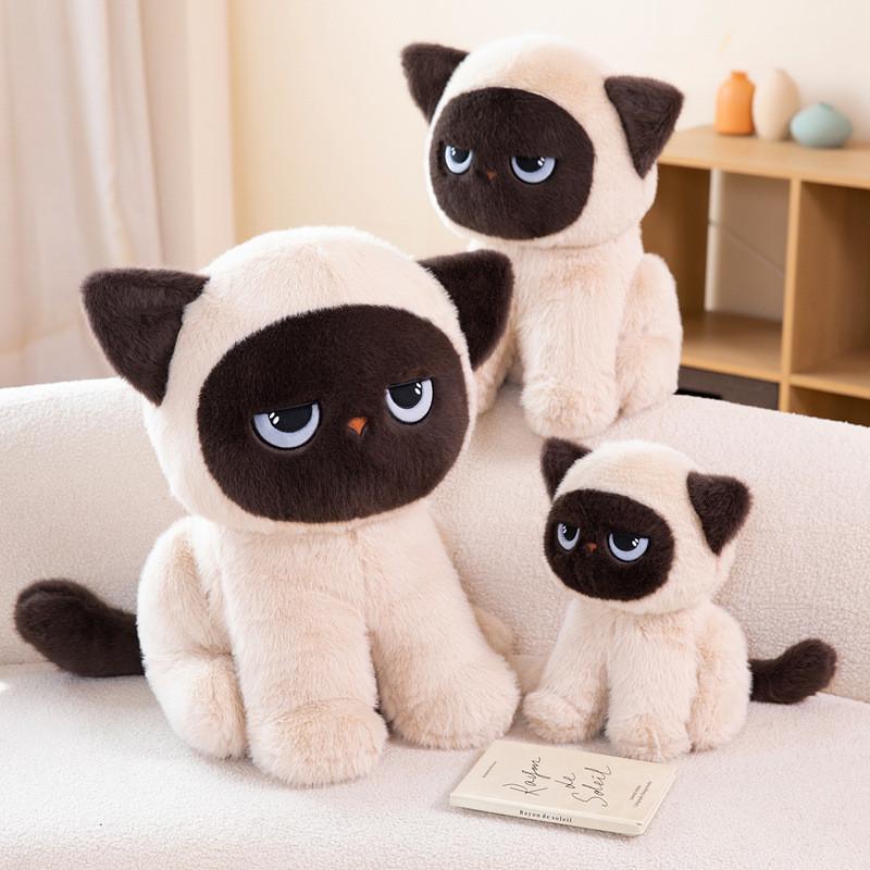 Plüschkatze Schlaftier mit PP-Baumwollfüllung für entspannenden Schlafkomfort für Kinder und Erwachsene