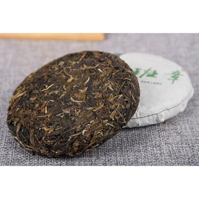 Pu-erh Tee Roher Teekuchen Roher Tee 100g Lao Ban Zhang Roher Teekuchen Yunnan Tee