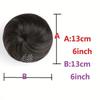 Korean Style Straight Half Bun Wig Cap with Elastic Drawstring