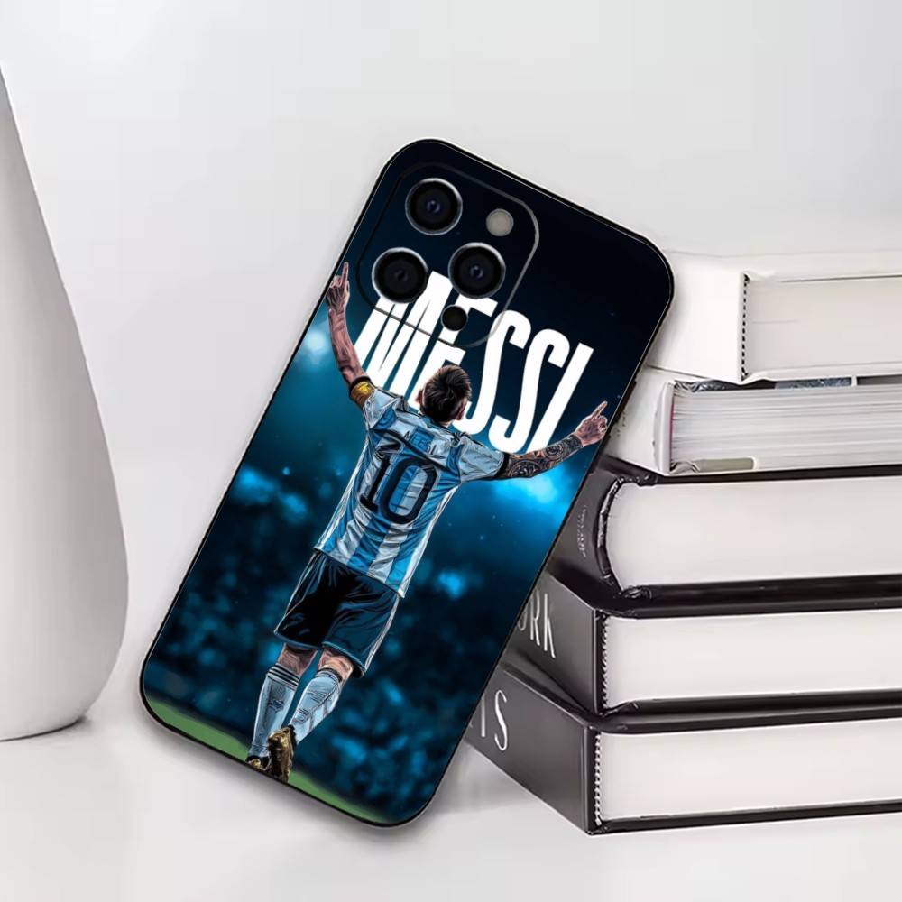 Cool Number 10 Football Player Phone Case For iPhone17,16,15,14,13,12,11 Plus,Pro Soft Silicone Black Cover