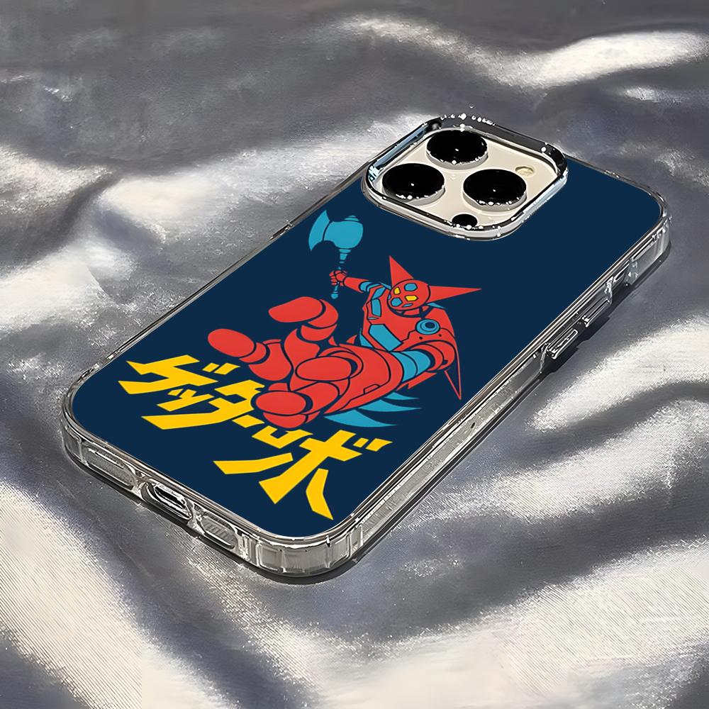 Getter Robo Phone Case For IPhone 17 Pro Max 16 15 14 Pro Max IPhone 13 Pro Max 11 Plus Transparent Cover