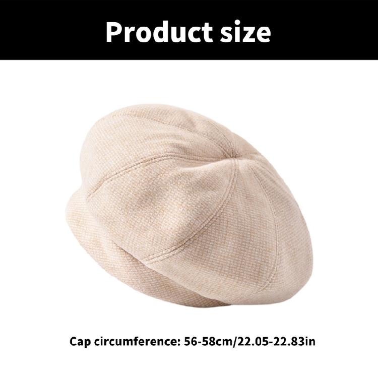 Plaids Dome Hat Adult Winter Beret Hat Daily Use Headwear Vintage Bowler Hat