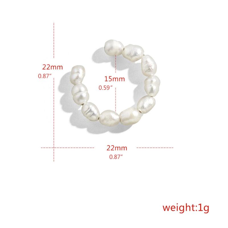 1 Stück Ohrklemme Nicht durchstochener Ohrring für Damen Perlen Ohrklemme Zum Anstecken Ohrring-Set Knorpel-Creolen Ohrklemme