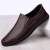 Neue Herrenschuhe Frühling und Herbst Echtes Leder Herren Jugend Business Casual Lederschuhe Slip-on Bequeme Low-Top Pumps Gommino