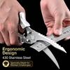 Household Stainless Steel Kitchen Scissors Heavy Duty Bone Shears for Chicken Bone Cutting Fish Cleaning Barbecue Processing5