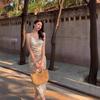 Floral Suspender Dress Summer Sexy New Chinese Skirt Backless Thin Age-reducing Suspender Dress