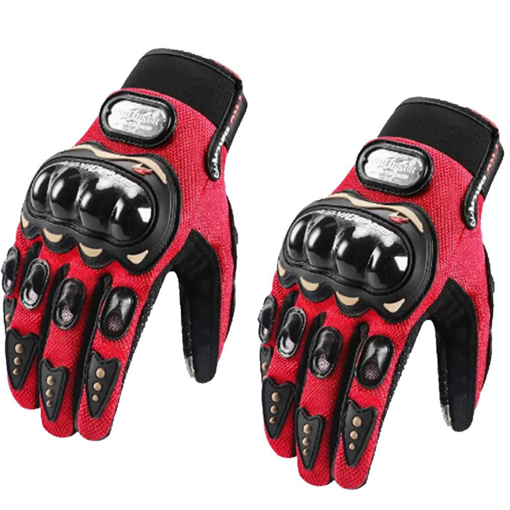 

Men s & Women s Motorcycle Gloves Spring/Summer, Anti-Slip, Warm, All-Season Windproof Riding, Off-Road, and Racing Gloves XL червоний