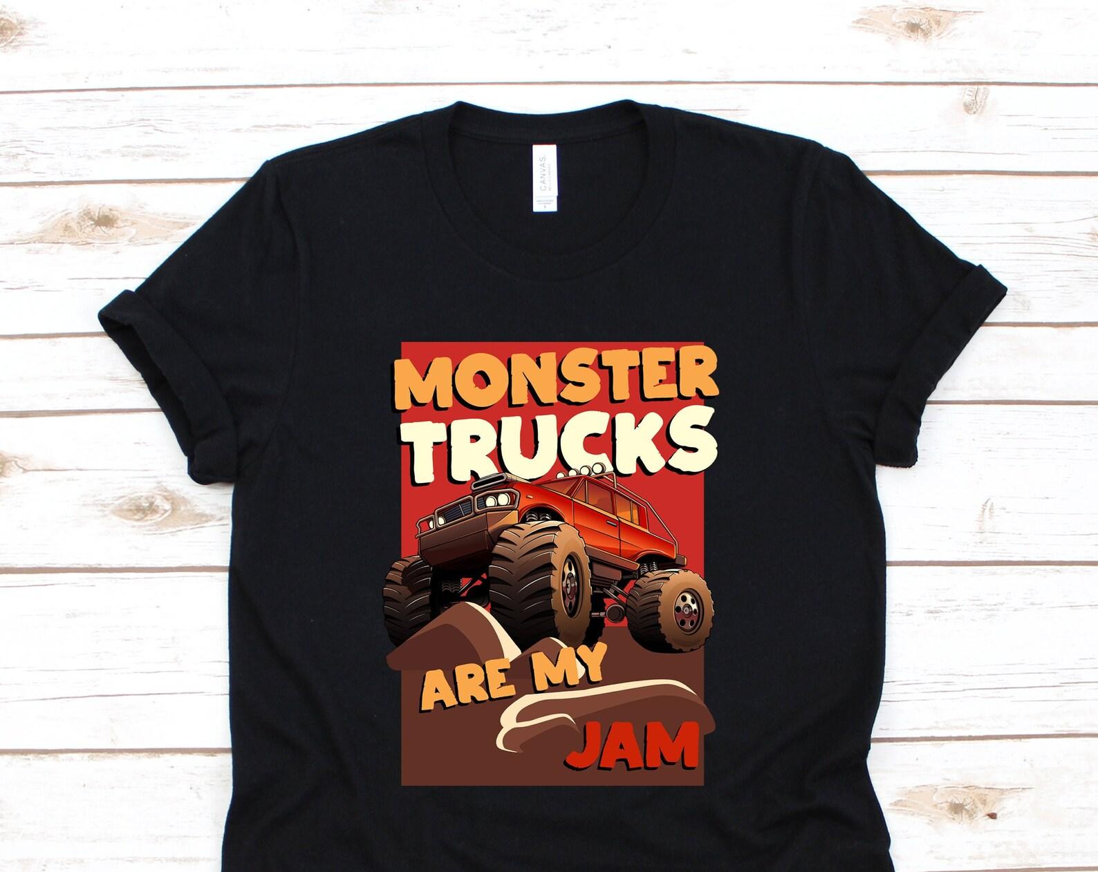 Monster Truck Car Lover T-shirt, Monster Jam Trucks Crushing Cars Adrenaline Racing Engine Rev Gift Tshirt, Awesome Party Present Tee Shirt 150