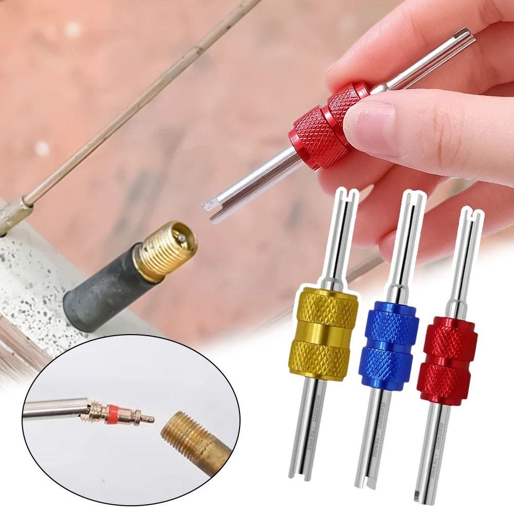 Dual Use Tire Valve Core Stems Remover Portable Valve Core Wrench  Universal