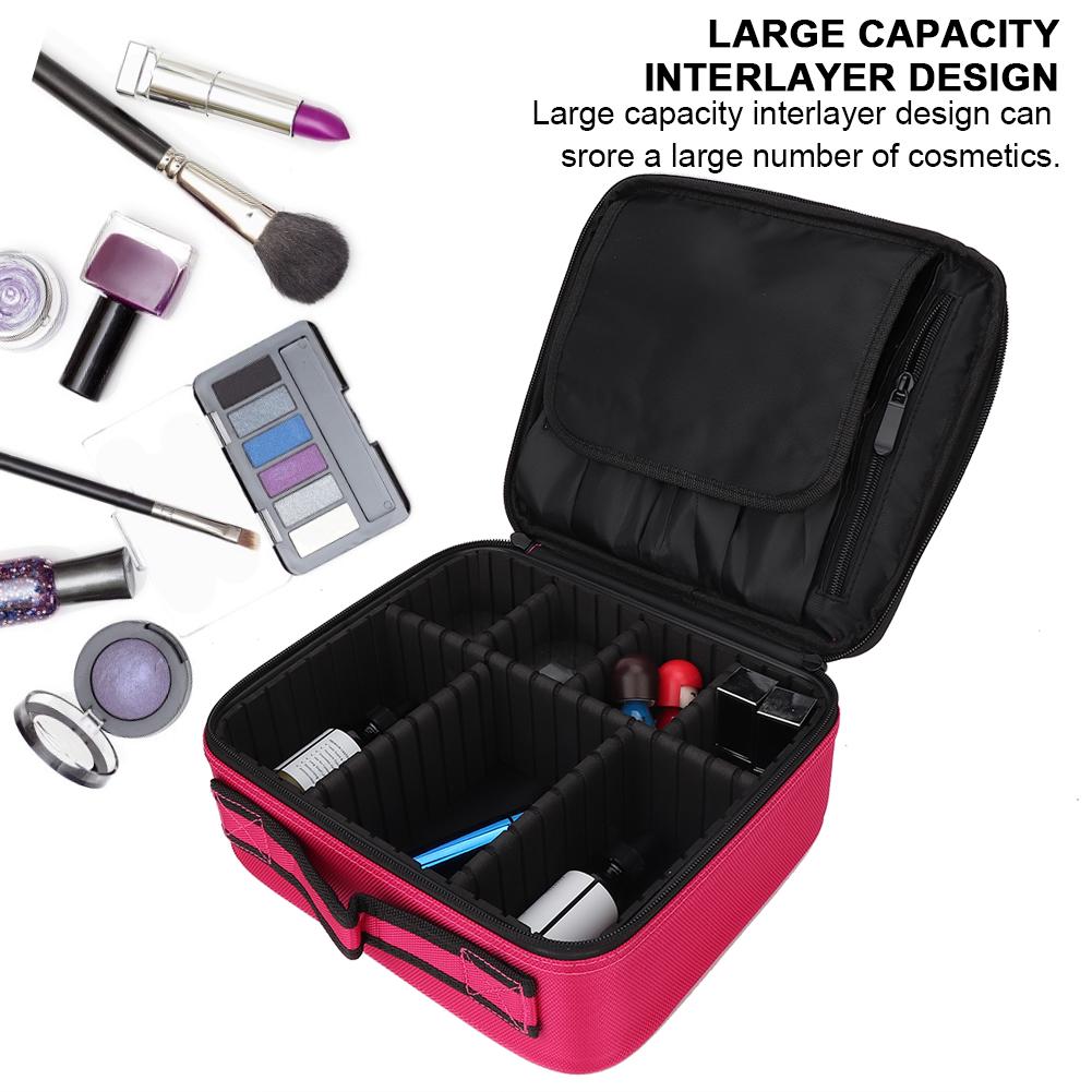 Professioneller Multifunktions-Kosmetik-Make-up-Pinsel Nagelwerkzeug Heimaufbewahrungstasche Etui
