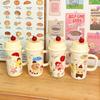 Ceramic Mug, Large-capacity Couple Water Cup, Household High-value Straw Cup, Office Birthday Gift for Women