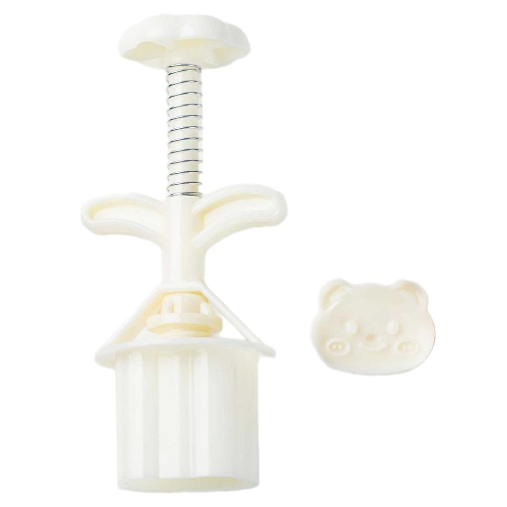 Bear Shape Moon Cake Press Molds Cookie Stamp Chinese MidAutumn Moon Cake Maker Decorating Tool for Making Cookie