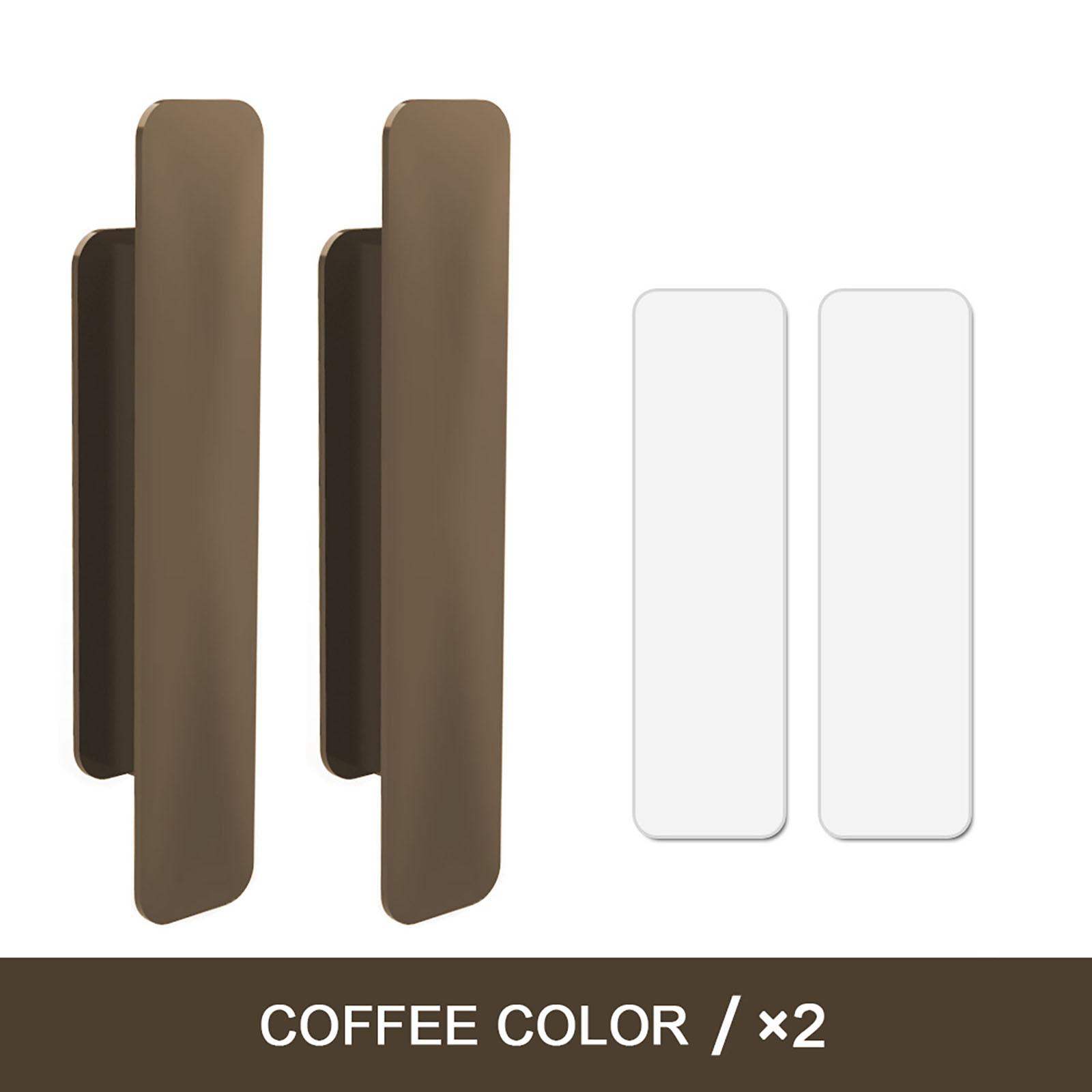 

Самоклеящаяся ручка без дырокола для стеклянной двери, окна, раздвижной двери шкафа, ящика для обуви, двери шкафа, многофункциональная ручка One Size кофейный
