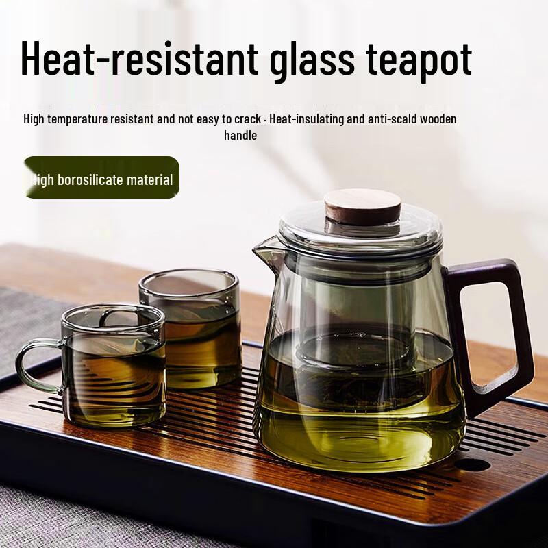 Zhenqi Heat-Resistant Glass Tea Infuser Teapot Set
