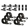 Solar Cover Reel Straps Solar Cover Attachment Kit Including 6 Webbing 6 Clips 6 Buckle Easy Installation