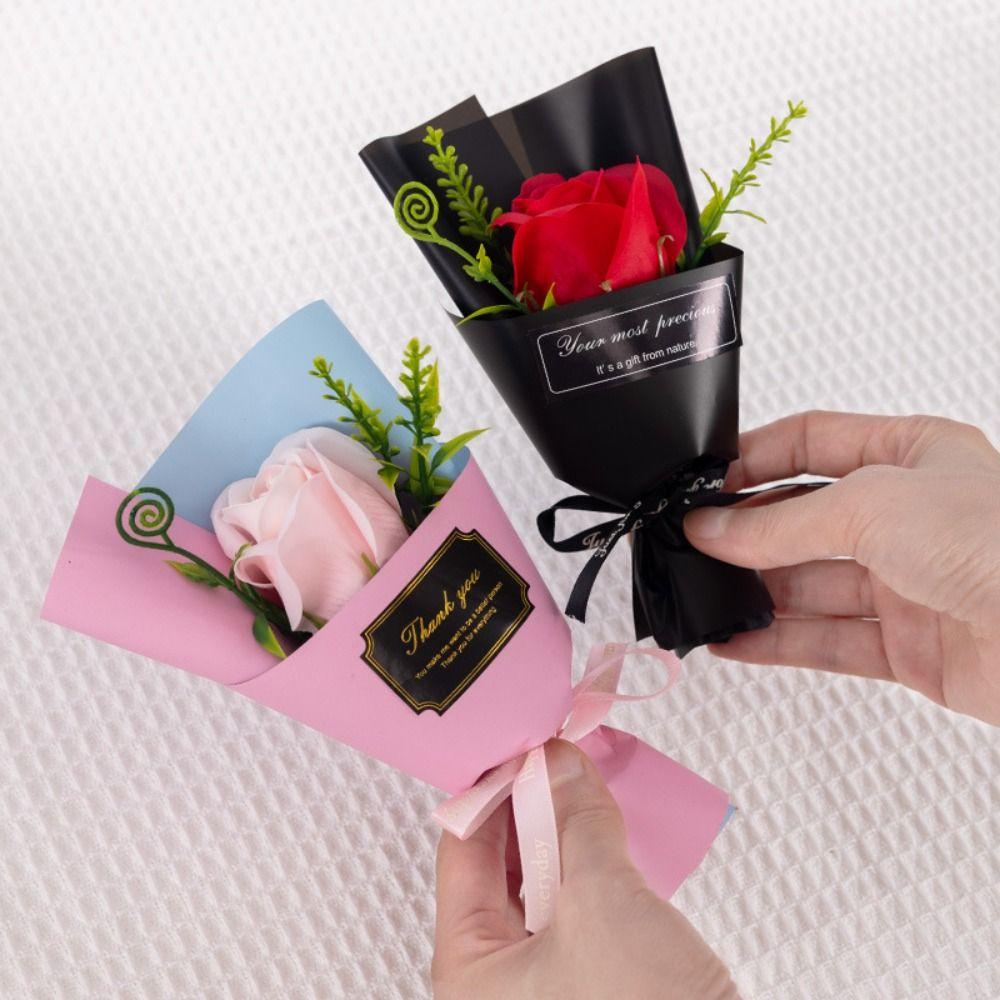 Mini Soap Flower Mother's Day Gifts Simulated Soap Bouquet Artificial Rose Flower  Teachers' Day