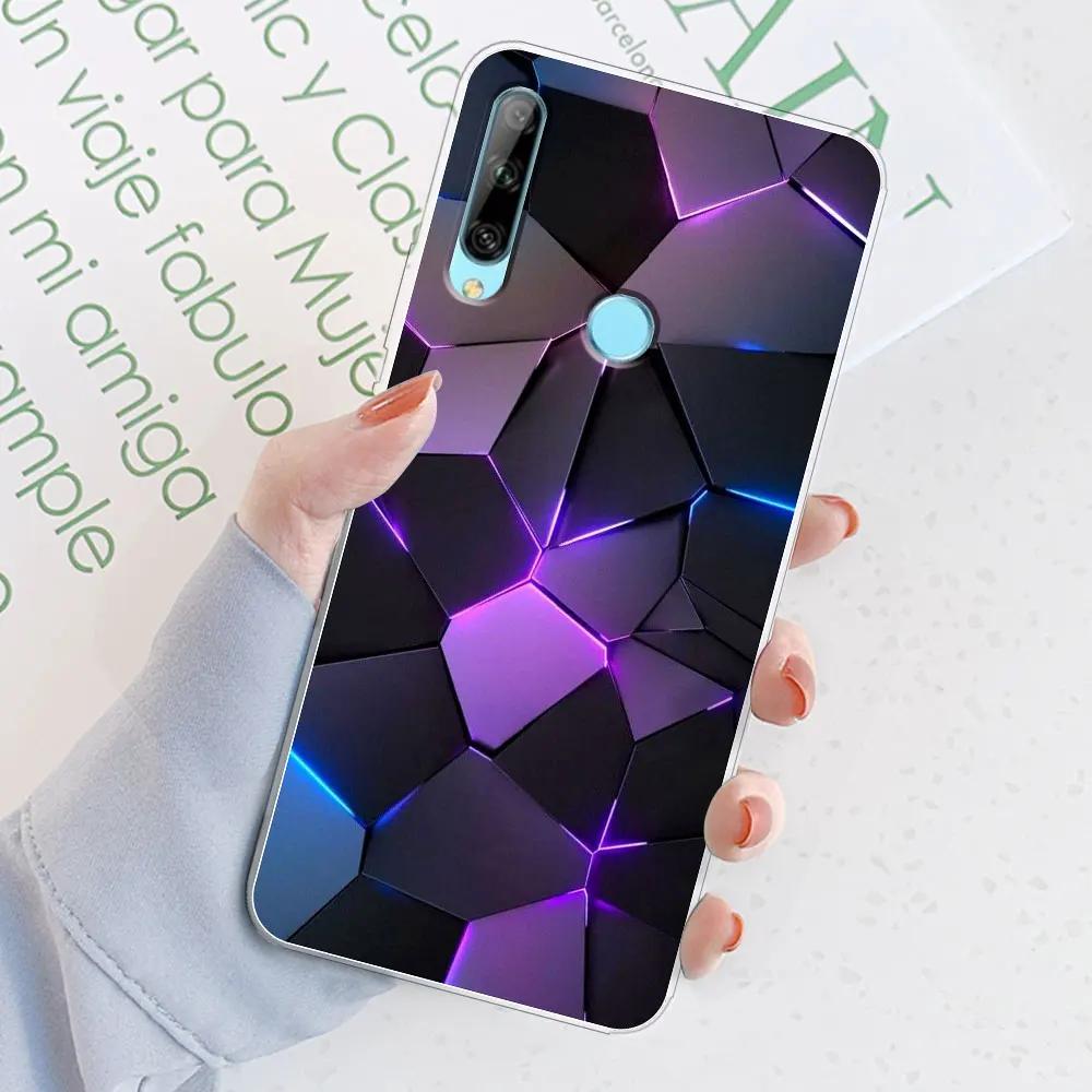 For Huawei Honor 9X Case Honor 9X STK-LX1 6.59" Watercolor Marble Transparent Cases For Honor9X Cover Honor 9 X Silicone Bumper