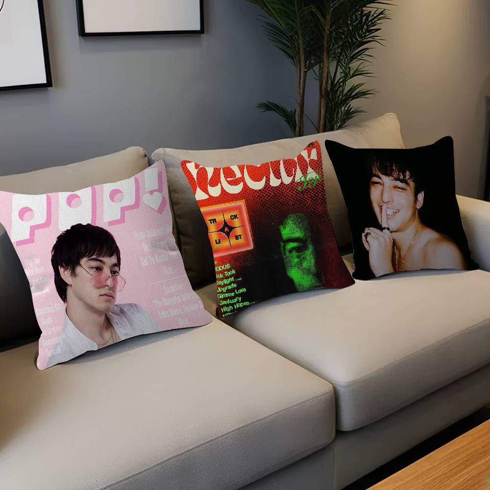Singer Joji Pillow Covers Cartoon Sofa Decorative Home Double-Sided Printing Short Plush Cute Cushion Cover