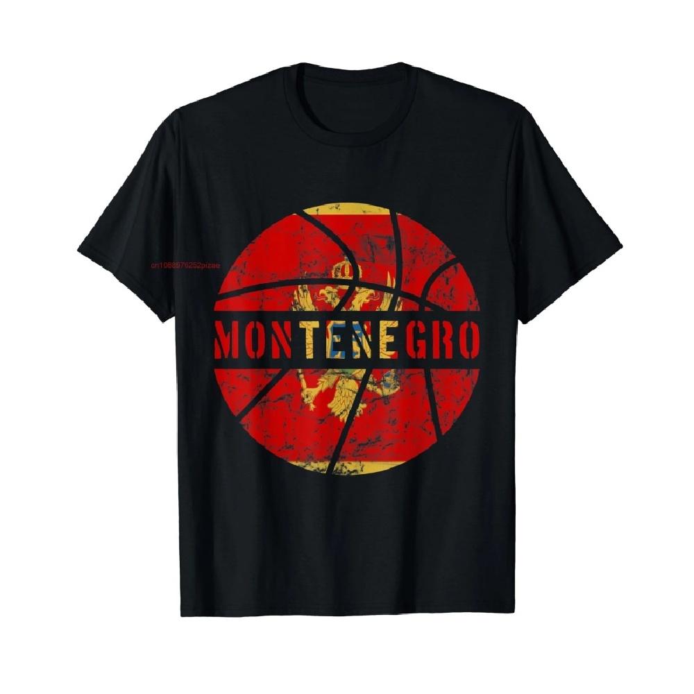 

100% Cotton Montenegro Flag Basketball Montenegrin Team Fan Lover T-Shirt MEN WOMEN UNISEX T Shirts Size S-6XL XXXXXL чёрный