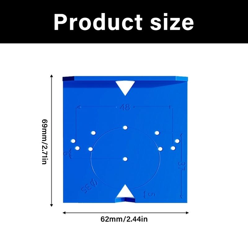 Concealed Hinge Jig Ergonomic Cabinet Hinge Guide For 35mm 40mm Fixtures Easy Positioning On Door Panels