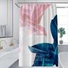 Badezimmer verdickter wasserdichter Vorhang, schimmelfester Duschvorhang, Duschtrennwand-Vorhang, Duschvorhang, Badezimmer-Vorhang, kostenlose Perforation