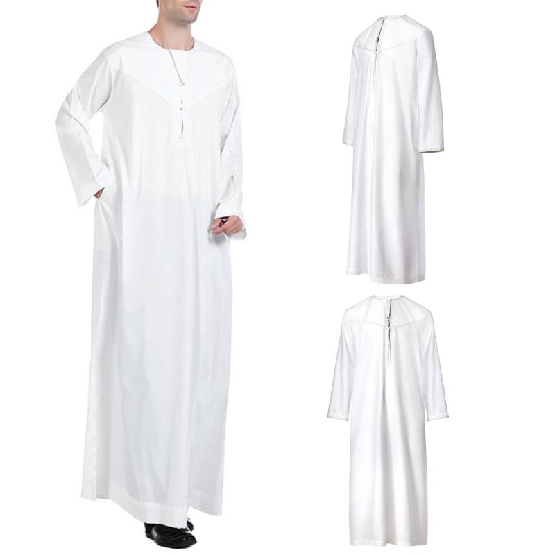 Mens Muslims Ramadans Dress Abaya Party Evening Gown Robe Prayer Garment Shirt