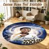 Covor rotund Nume personalizatModel Jude Bellingham Covor antiderapant Decor podea casă