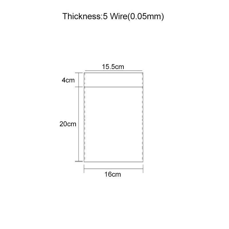 15100pcs Transparent Storage Bags for Home Use Self Sealing Serrated Blade Cutting Stretch-proof Easy to Organize Store TMZ 15PCS 990₽