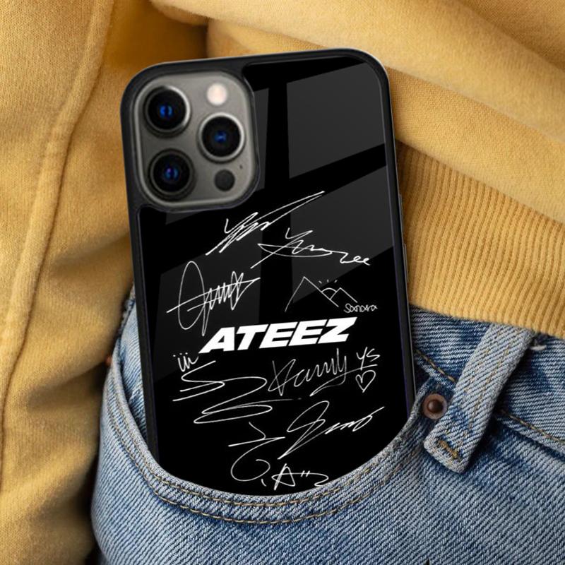 KPOP ATEEZ Magnetic Soft Phone Case for iPhone 16 Promax 15 Pro 13 14 Plus 11 12 Mini MagSafe Coque iPhone 12mini