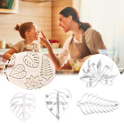 Agaves Ivy Turtle Back Leaf Diy Plastic Cookie  Fondant Baking Tool