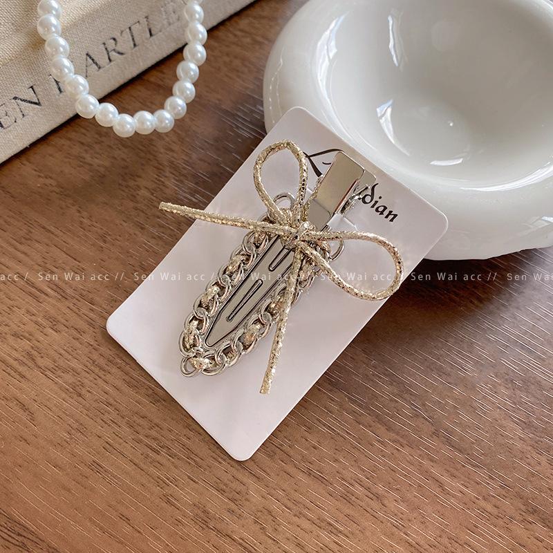 Internet celebrity metal seamless hairpin female simple daily commuter headgear hair accessories