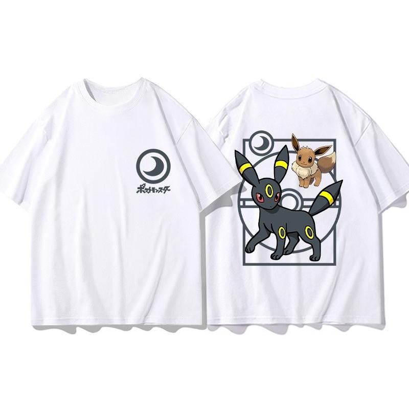 Pokémon Anime Oblečení Pikachu Oboustranně Tištěné Tričko 2026 Léto Dětské Tričko Venkovní Trénink a Fitness Pánské Sportovní Oblečení