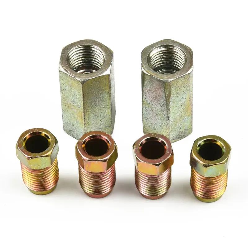 2 Way Brake Pipe Connector Set Features Steel Construction With Both Female And Male Components For Easy Installation