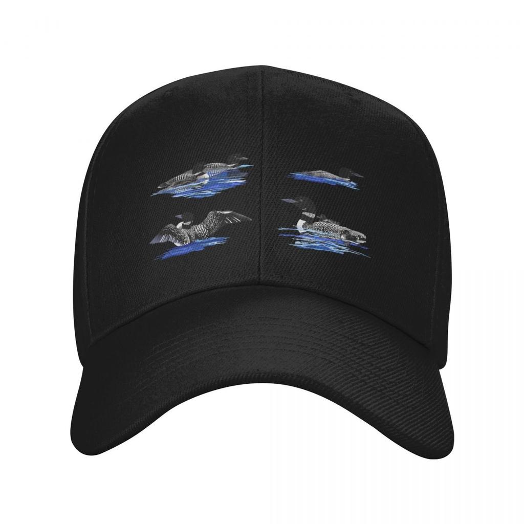 Loons on a Lake Baseball Cap Golf Hat Man Male hat hats for men Men Hats Women's